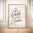 So Fresh Clean Wall Art Print, Bathroom, Gallery Wall, Home, Bedroom ...