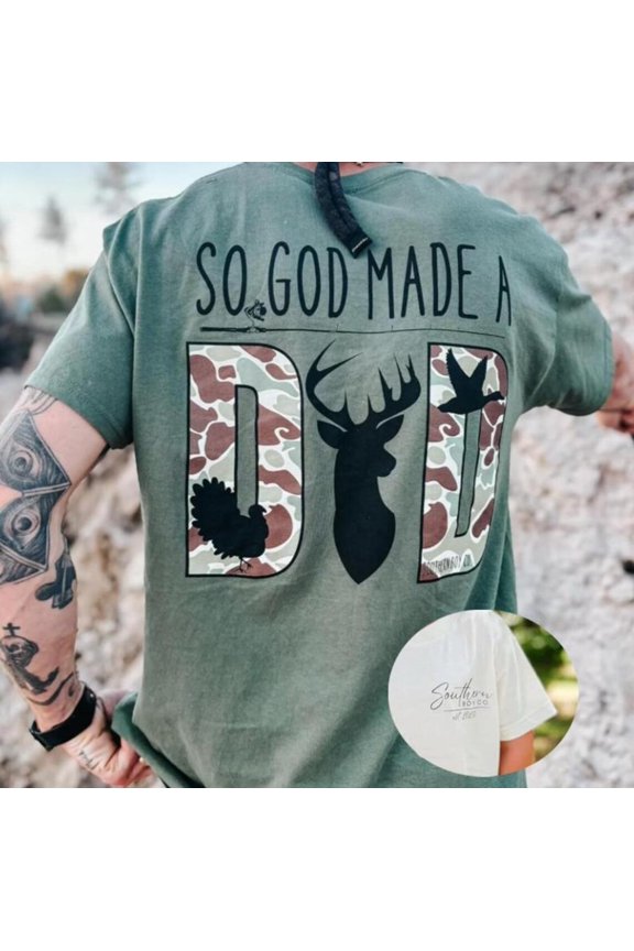 So God Made Dad Shirt, Retro Father's Day Hoodie, Mechanic Dad Him, Dad Shirts, Vintage Dad Sweatshirt, Retro Christian Dad Shirt