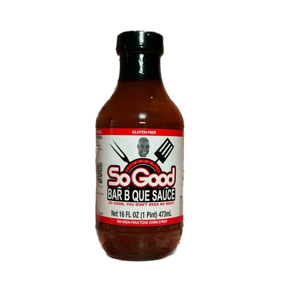 So Good Sauce Bar-B-Que Sauce Gluten Free No High Fructose Corn Syrup Sauce, 16 fl oz