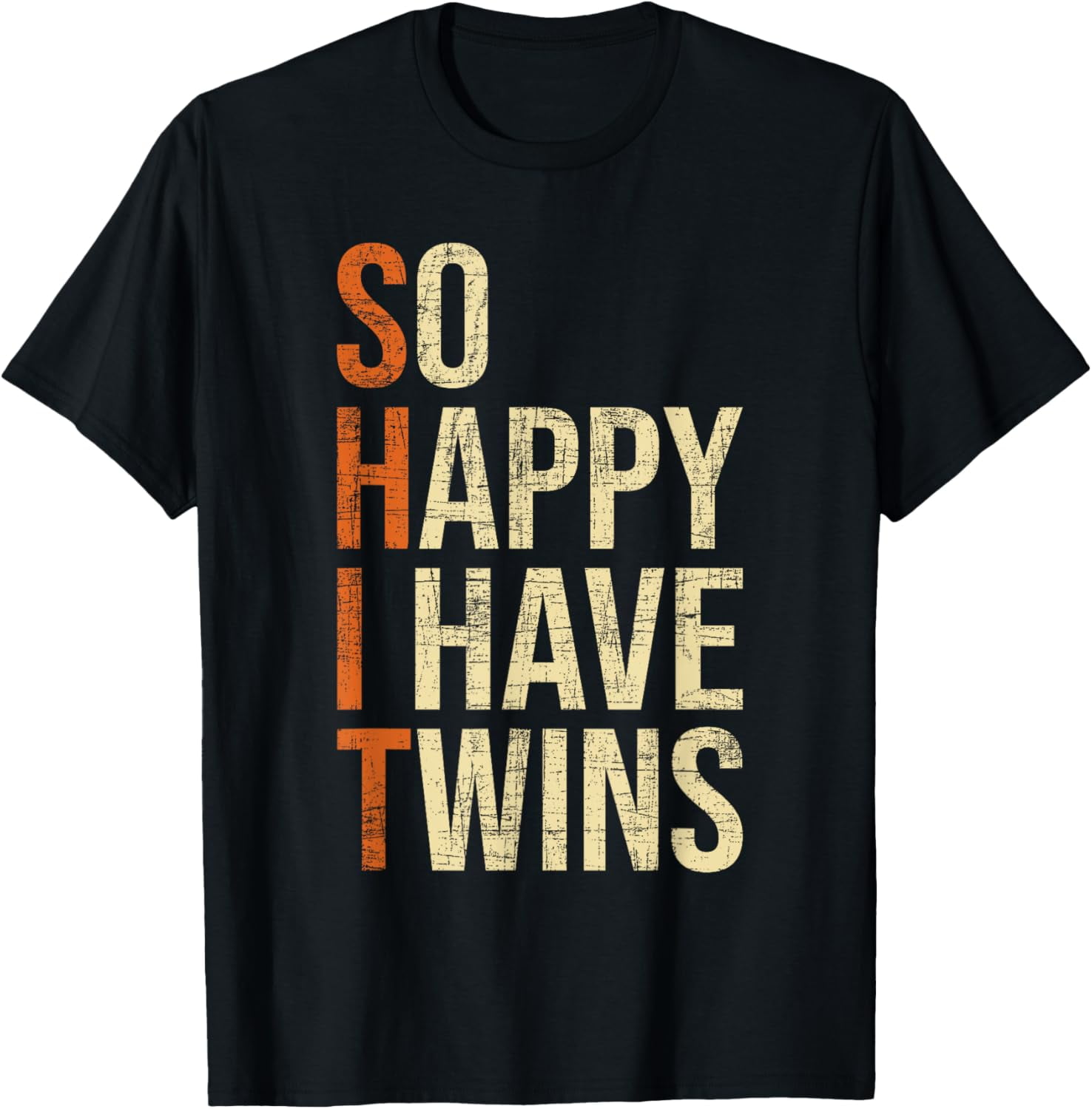 T-shirt Vintage Parents Of Twins - Taille Marquée XL (fit Comme L) - Rouge - Occasion Très Bon état - Fabriqué Aux USA