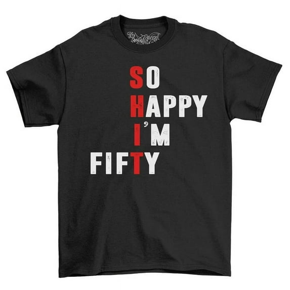 So Happy I'M Fifty 50Th Birthday Men'S T-Shirt Top Gift For Men Funny Shirt Unisex S-5XL Hot Trending Shirt, Vintage Birthday Gift