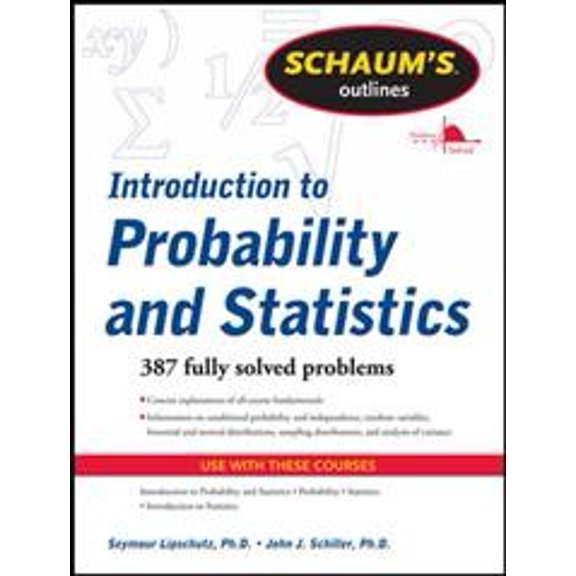 Pre-Owned Schaum's Outline of Introduction to Probability and Statistics (Schaum's Outline Series) Paperback
