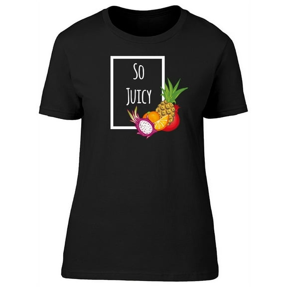 So Juicy! Tropical Fruit White T-Shirt Women -Image by Shutterstock, Female XX-Large