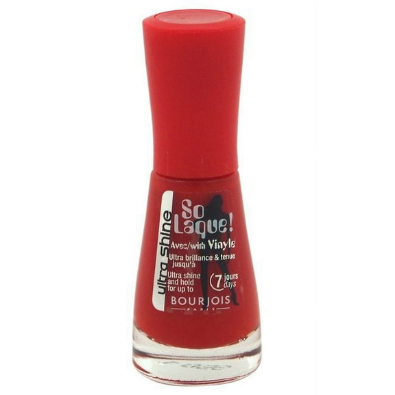So Laque Ultra Shine -  25 Rouge Casino by Bourjois for Women - 0.3 oz Nail Polish