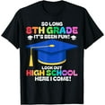 thumbnail image 1 of So Long 8th Grade Graduation High School Groovy Vacation Fun T-Shirt, 1 of 4