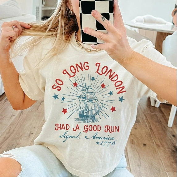 So Long London 4th of July Shirt, Gift For Her, Fourth Of July Shirt, Retro Trendy Tee, July 4th Shirt , Gift For Men Women SHirt