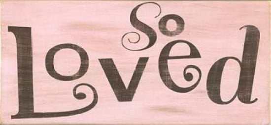 So Loved Pink Canvas Art - Alli Rogosich (24 x 48)