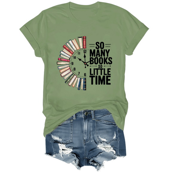 So Many Books So Little Time Shirt Book Graphic Tees For Women Men