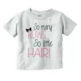 thumbnail image 1 of So Many Bows Little Hair Funny Shower Gift Toddler T Shirt TODDLER SHORT SLEEVE TEE BELLA CANVAS 3001T, 1 of 3