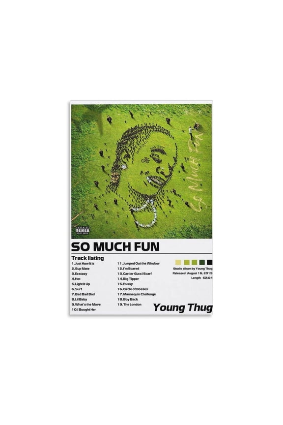 So Much Fun Young Thug Canvas Poster Bedroom Decoration Landscape Office Valentine's Birthday Gift