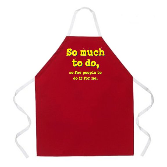 Attitude Aprons Fully Adjustable "Stand Back Dad Is Cooking!" Apron, Black
