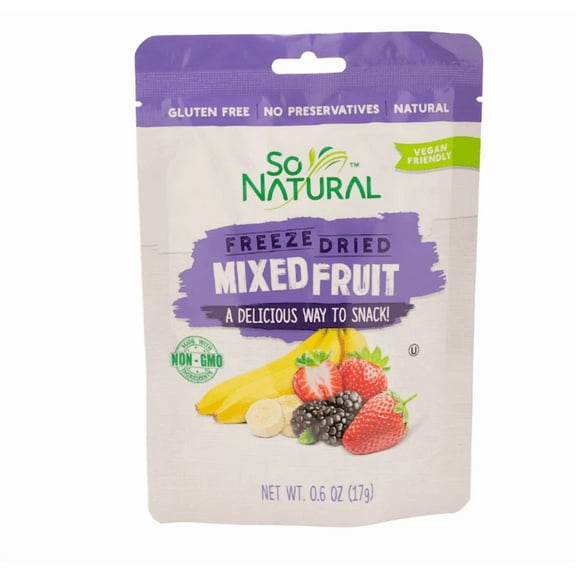So Natural Freeze Dried Mixed Fruit, 0.6-oz. (3 pack)
