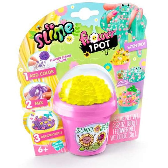 So Slime DIY YELLOW Flower Pot Pack