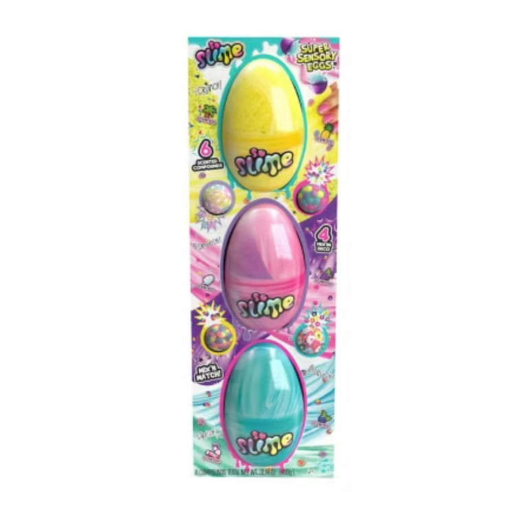 So Slime Super Sensory Eggs, 3pk. Easter basket, Easter hunt