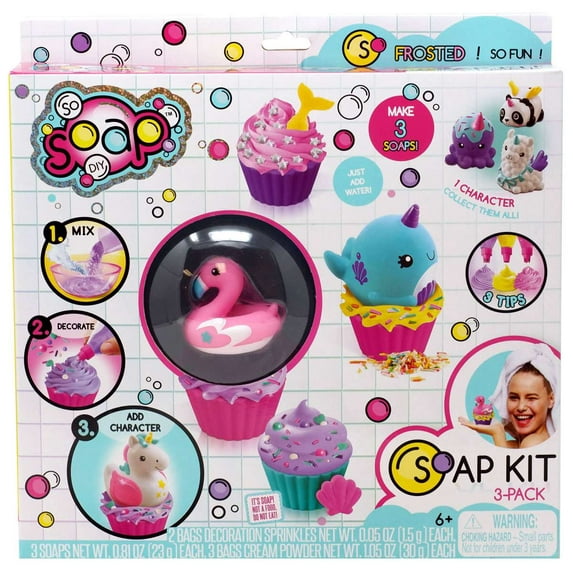So Soap DIY Frosted Soap Kit 3-Pack (Flamingo)