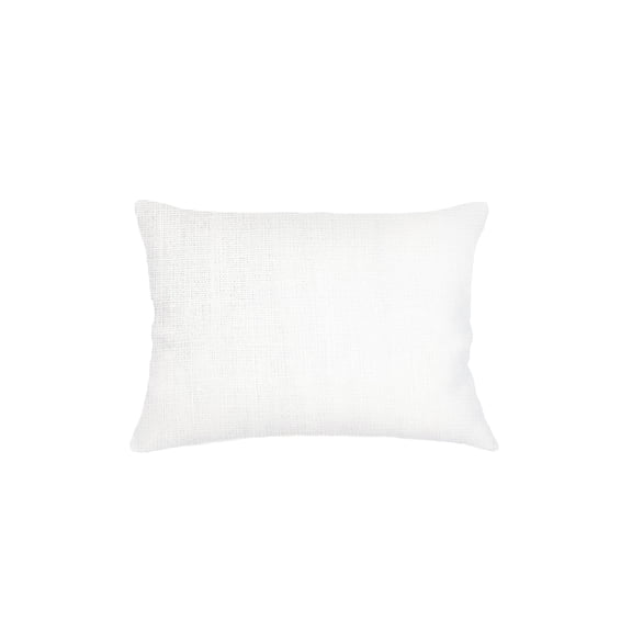 So Soft Linen Bright White Pillow 14x20 Down Alternative