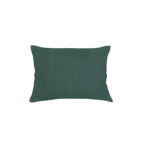 So Soft Linen Emerald Green Pillow 14x20 Down Alternative