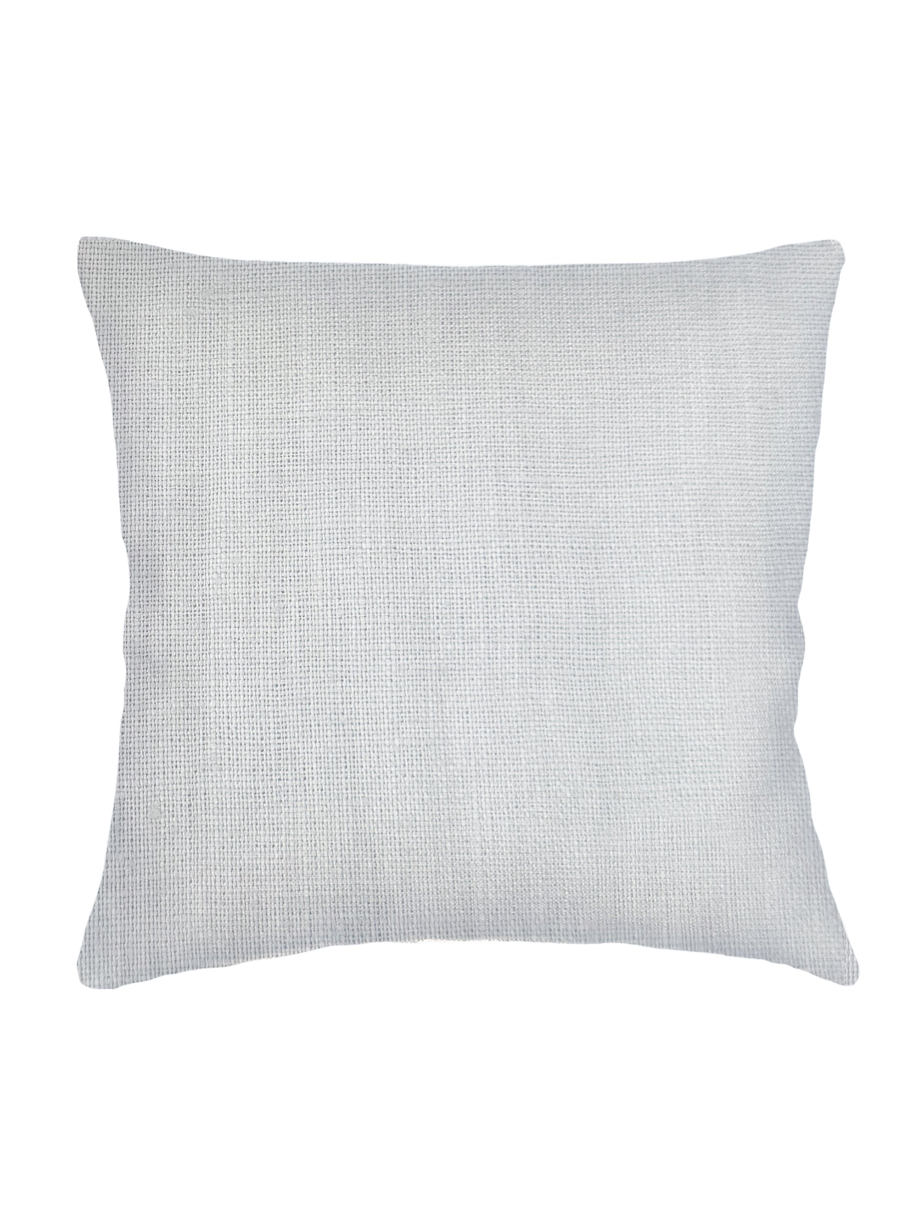 So Soft Light Grey Linen Euro Pillow 26x26 with Down Alternative