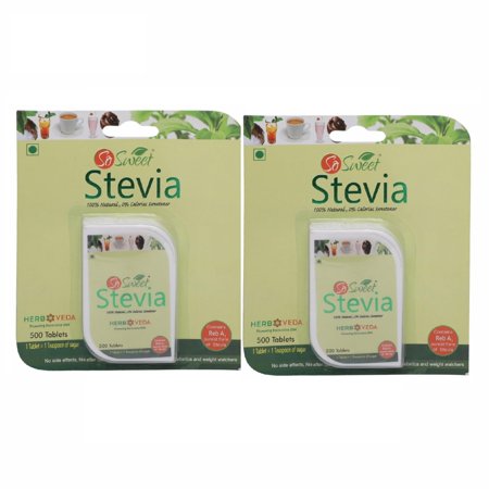 So Sweet Stevia Tablets Sugar Free Natural Sweetener Zero Calorie 1000 Tablets