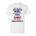 thumbnail image 1 of So There's This Girl Who Completely Stole My Heart She Calls Me Grandpa Funny DT Adult T-Shirt Tee, 1 of 2