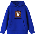 thumbnail image 1 of So Unbearable Youth Royal Blue Long Sleeve Hoodie-Large, 1 of 3