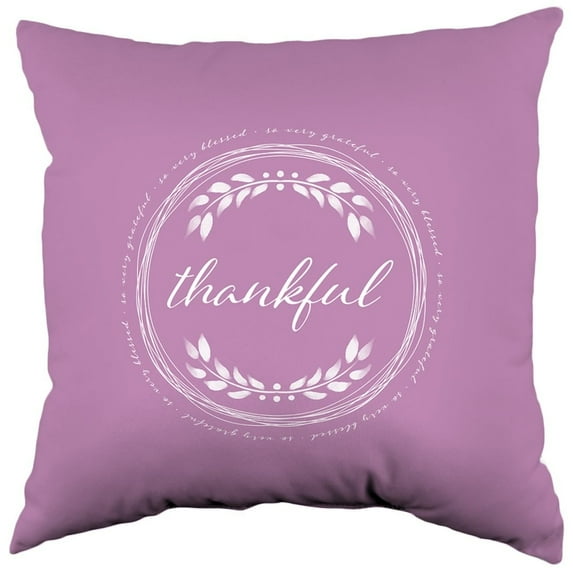 So Very Grateful Double Sided Pillow Lilac