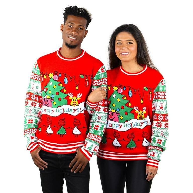 SOCAL LOOK Women Ugly Christmas Sweater Cute Funny Acrylic Holiday Pullover Festive Xmas Jumper S Walmart