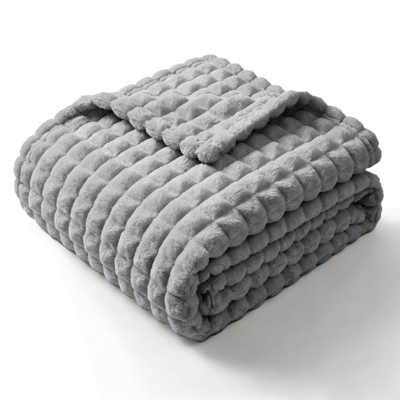 SoComfy by Bedelite Throw Blanket for Couch and Bed- Super Soft and Warm 3D Checkered Fluffy Fuzzy Fleece Blanket, Luxurious Plush Cozy Blanket for Room Decor Spring