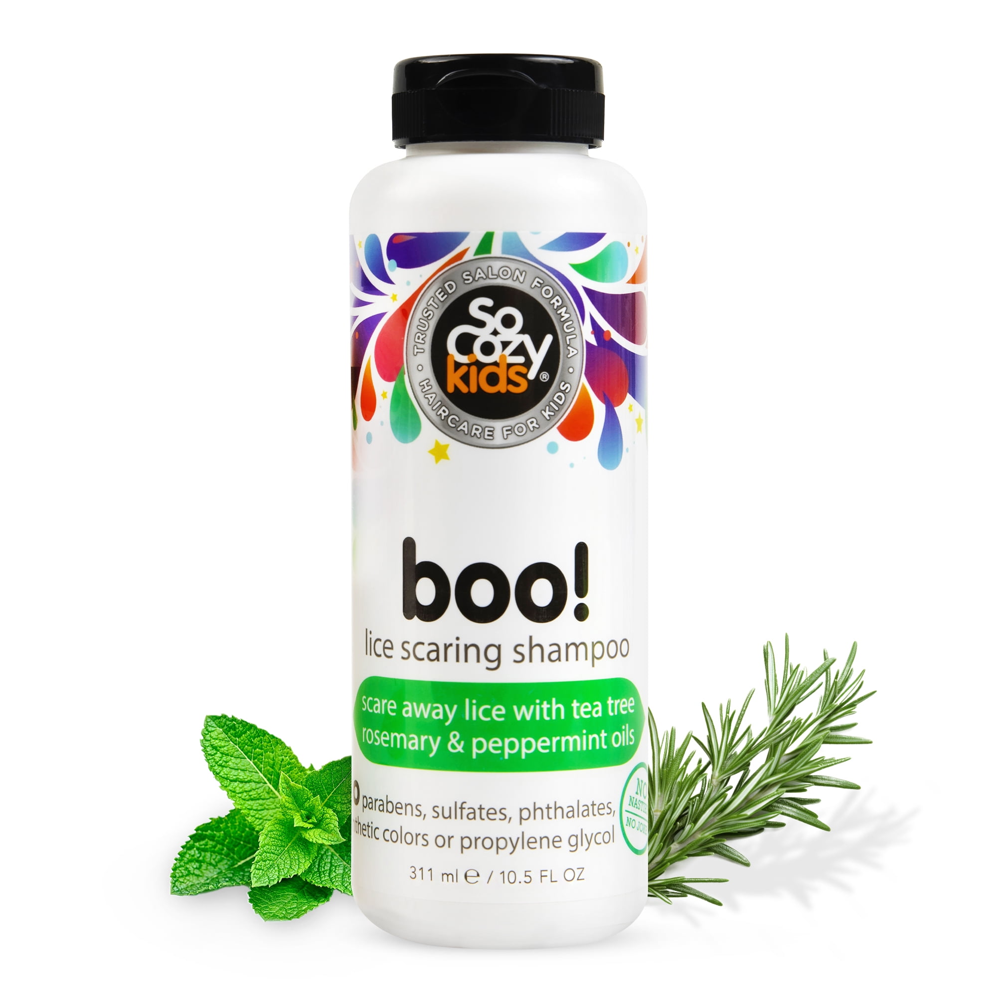 SoCozy Kid's Boo! Lice Shampoo, for All Hair Types,10.5 fl oz