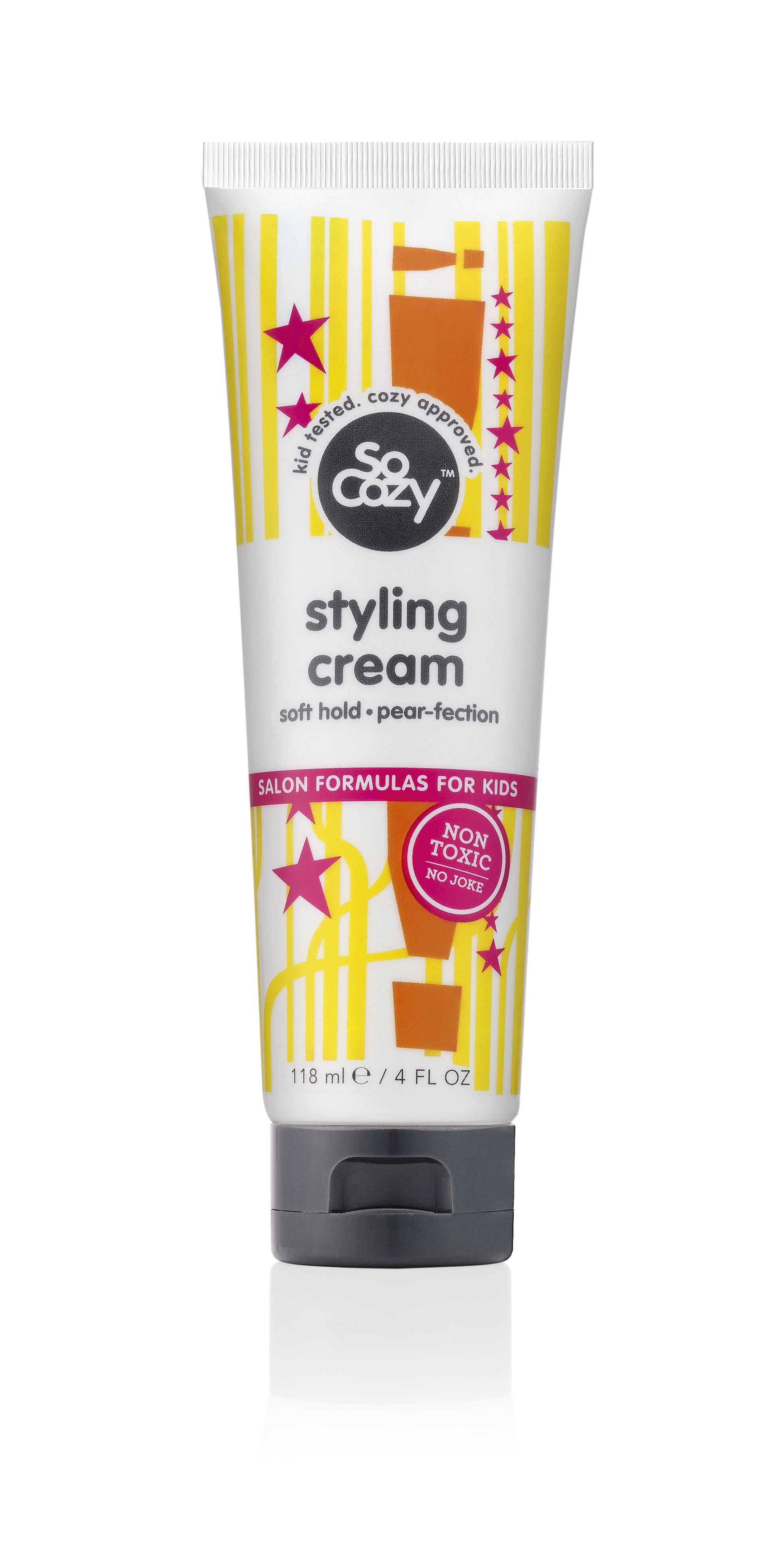 SoCozy Kid's Salon Formulated Frizz-Calming Styling Cream, Soft Hold, 4 oz