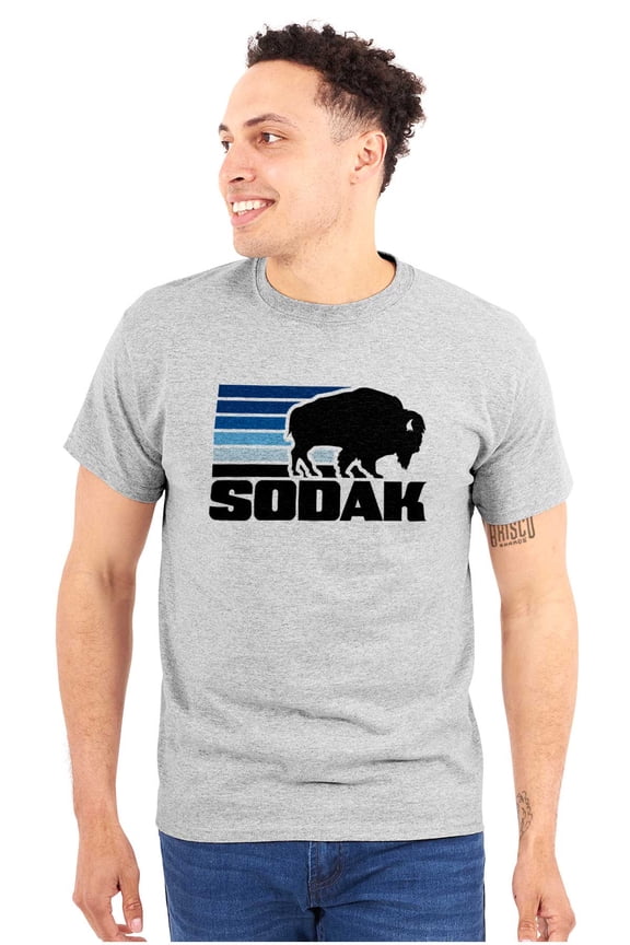 SoDak South Dakota Buffalo Vacation Plus Size Crewneck Graphic Tee Shirt Brisco Brands 2X