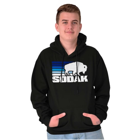SoDak South Dakota Buffalo Vacation Unisex Plus Fleece Graphic Hoodie Brisco Brands 2X