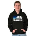 thumbnail image 1 of SoDak South Dakota Buffalo Vacation Unisex Plus Fleece Graphic Hoodie Brisco Brands 3X, 1 of 5