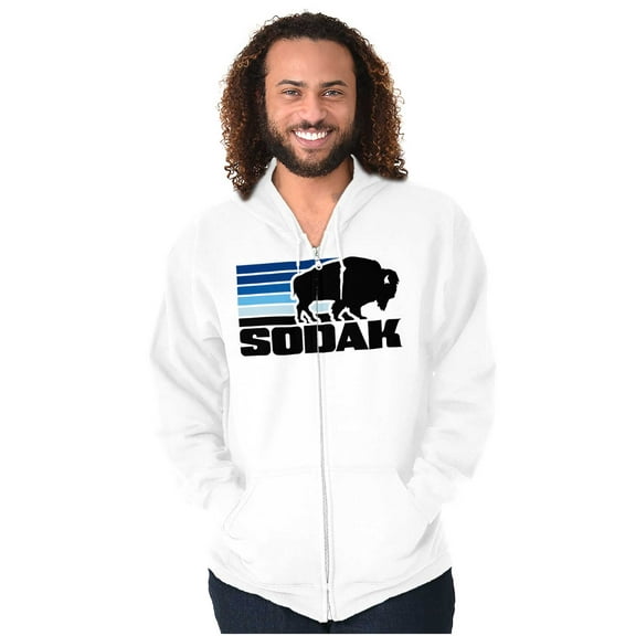 SoDak South Dakota Buffalo Vacation Zip Up Hoodie Men's Women's Brisco Brands X