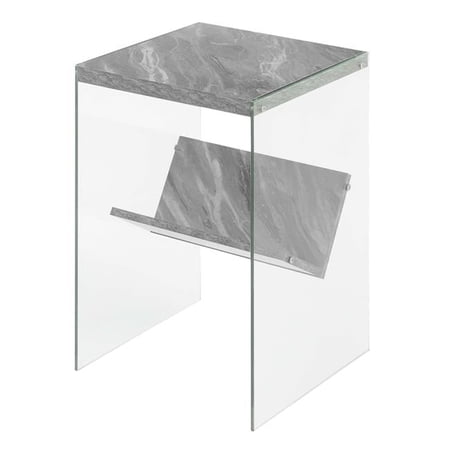 SoHo End Table, Gray Marble