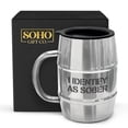 thumbnail image 1 of SoHo Funny Insulated Mug Gift for Men - 20oz Insulated Stainless Steel Beer/Coffee Cup with Handle and Lid for Birthday/Christmas 2022 "I Identify as Sober" (Gift Boxed), 1 of 6