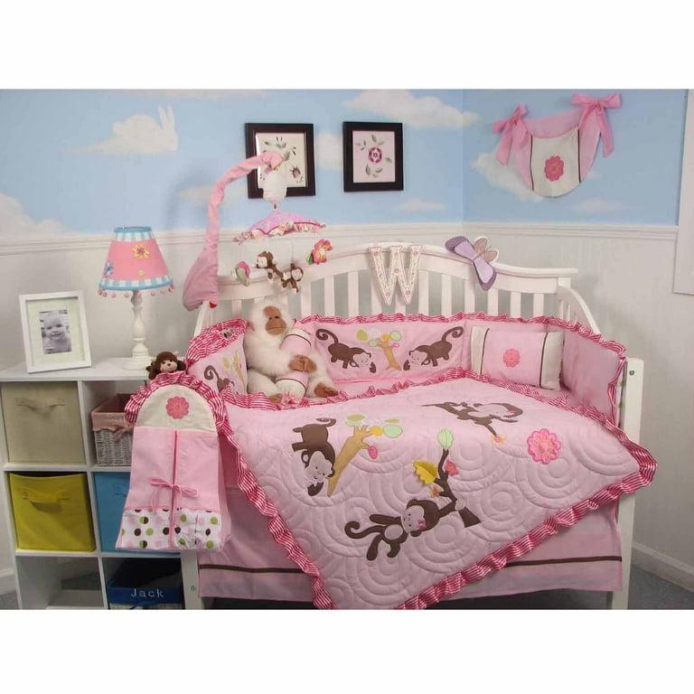 Baby crib nursery bedding set cheap 13 pcs