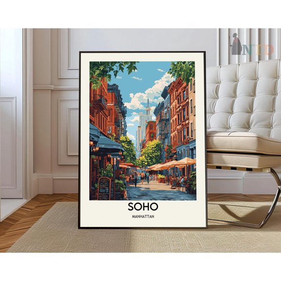 SoHo New York District Poster Unframed Paper Print