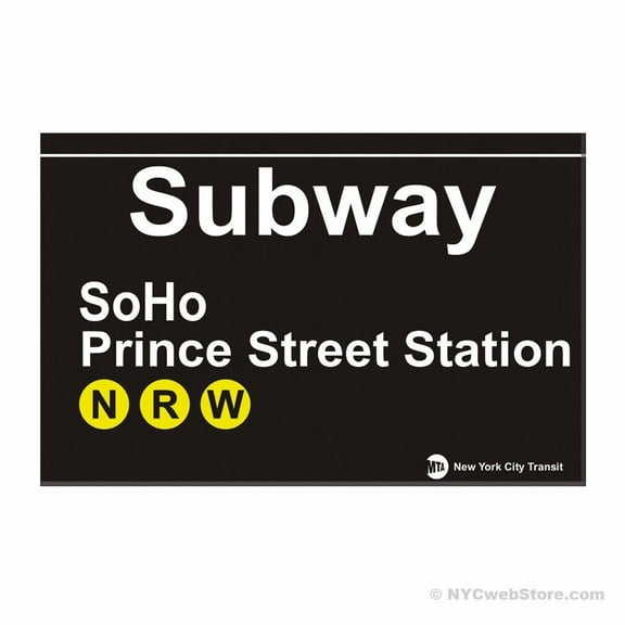 SoHo Station NYC Subway Magnet - New York City MTA Station Souvenir Gift