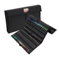thumbnail image 1 of SoHo Urban Artist 120 Slot Pencil Case for Colored Pencil, Markers, Pen, Brushes Durable Nylon Organizer Opens to Easel Stand - Black, 1 of 4