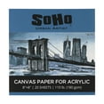 thumbnail image 1 of SoHo Urban Artist Acrylic Canvas Pads - Textured Canvas Paper Pad for Painting, Drawing, Pastels, Travel, & More! - [24-Pack - 8x8"], 1 of 4