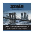 thumbnail image 1 of SoHo Urban Artist Acrylic Canvas Pads - Textured Canvas Paper Pad for Painting, Drawing, Pastels, Travel, & More! - [Single - 8x8"], 1 of 4