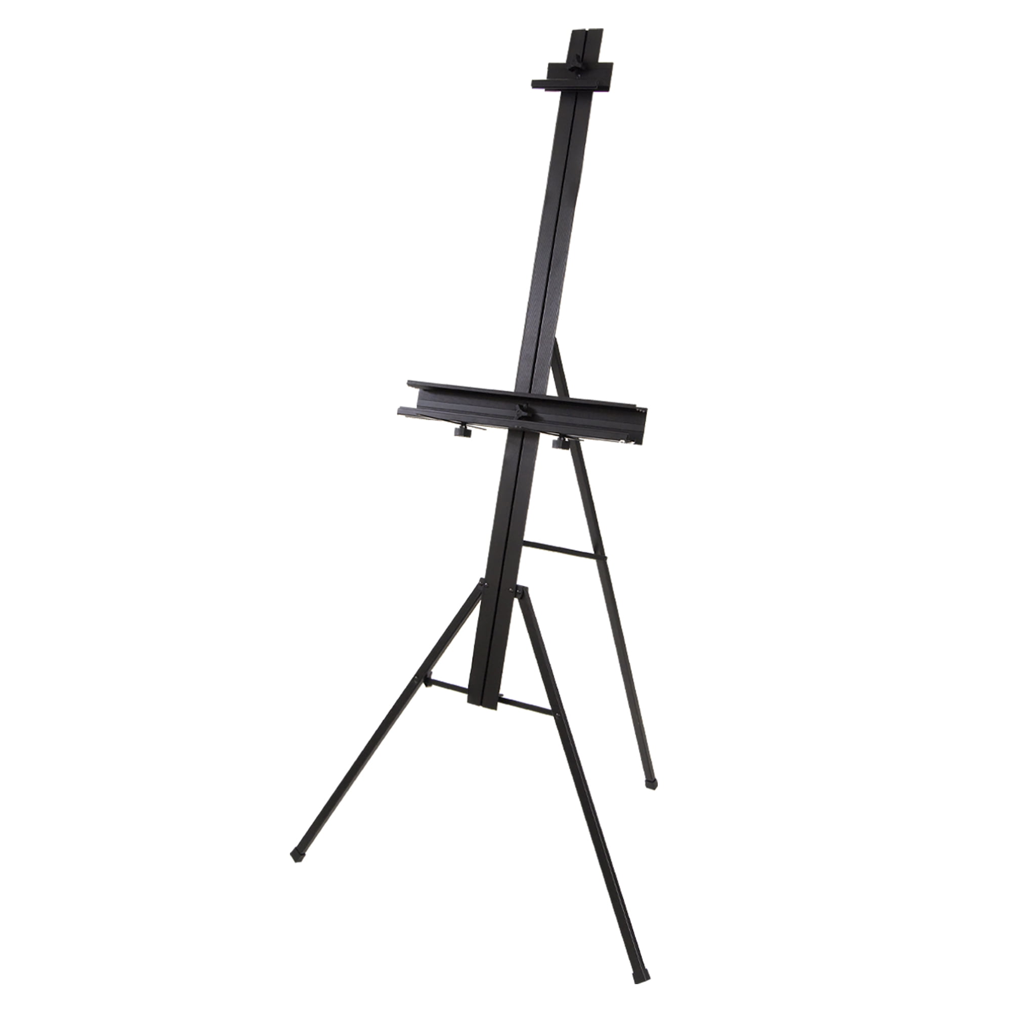 Black Aluminum Lightweight Studio Easel for Artists