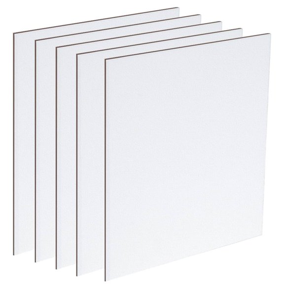 SoHo Urban Artist Canvas Texture Painting Boards - 2.3mm Stock Textured Canvas Boards for Painting, Practice, Students, Bulk, All Media, & More! - [Pack of 60 - 6x9]