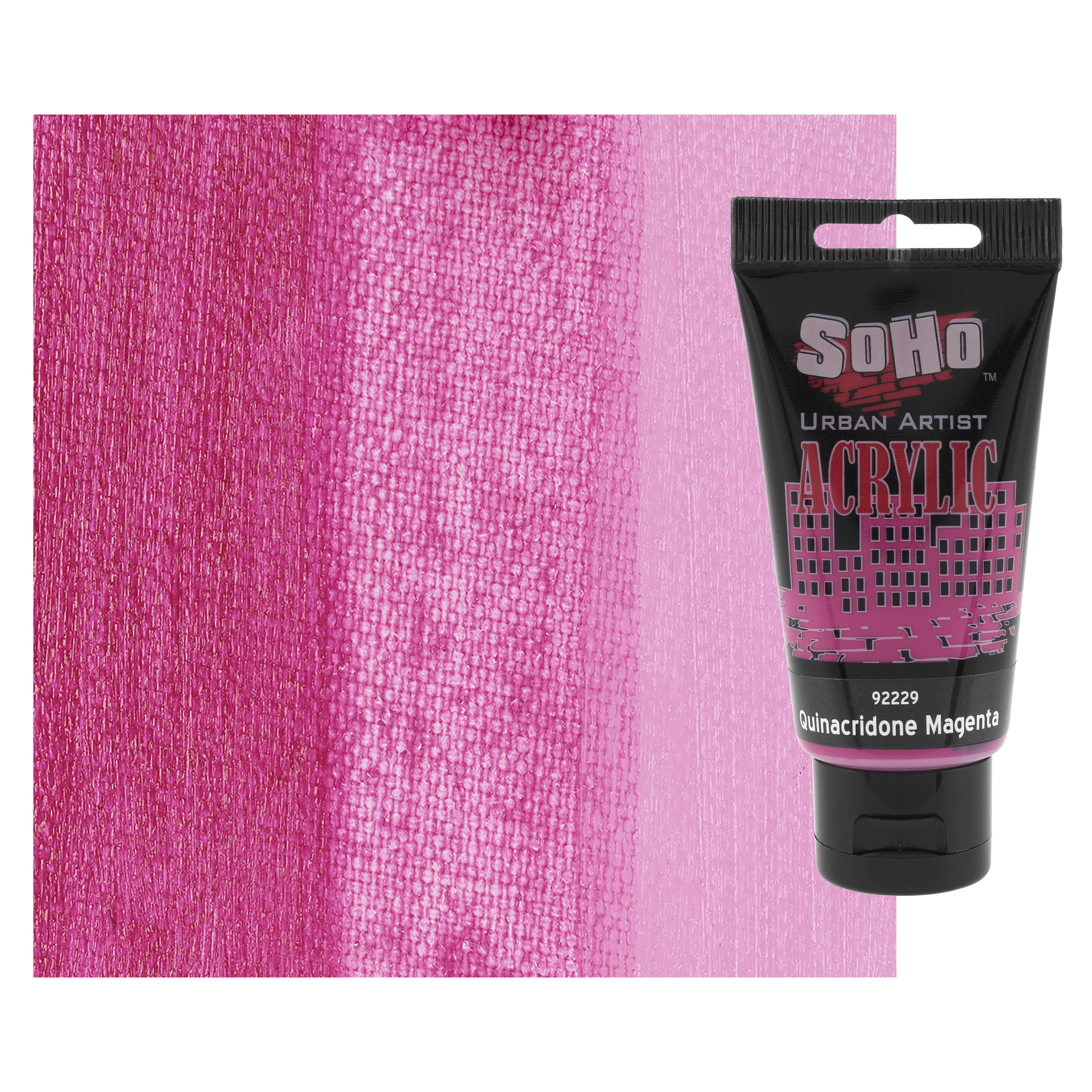 SoHo Urban Artist Heavy Body Acrylic Paint - 75 ml Tube - Quinacridone ...