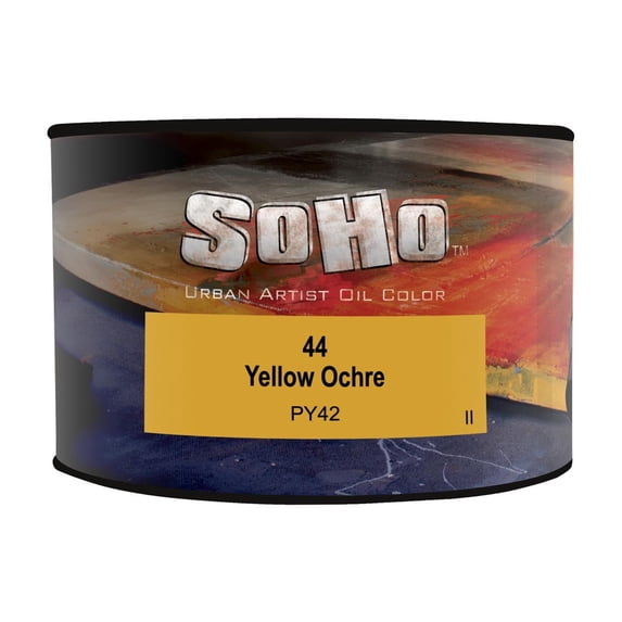 SoHo Urban Artist Oil Paint - Yellow Ochre, 430 ml Can - Best Valued Oil Colors for Painting, Excellent Pigment Load
