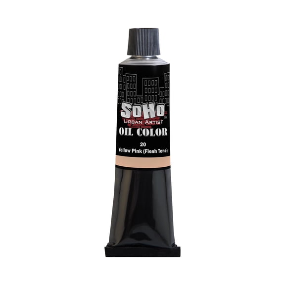 SoHo Urban Artist Oil Paint - Yellow Pink (Flesh Tone), 170 ml Tube - Best Valued Oil Colors for Painting, Excellent Pigment Load