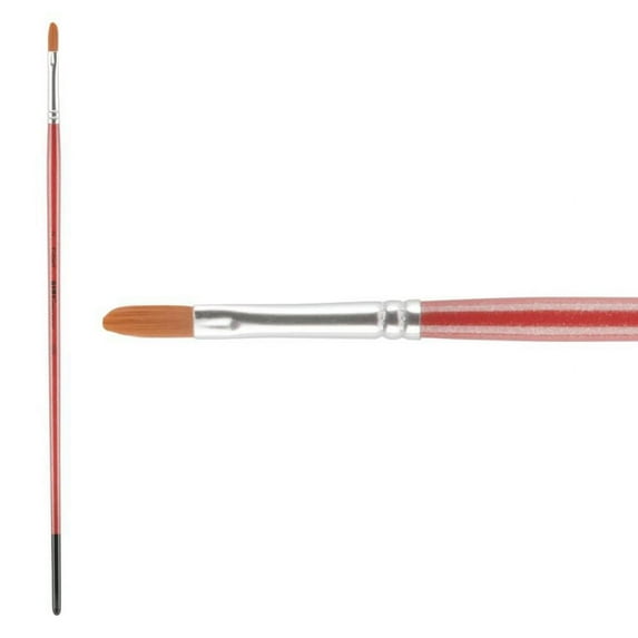 SoHo Urban Artist Paint Brushes Golden Taklon - Filbert Long-Handled #2