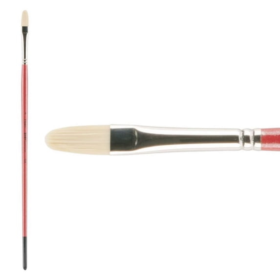 SoHo Urban Artist Paint Brushes Powercryl Synthetic - Filbert Long-Handled #4