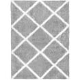 thumbnail image 1 of SoHome Carmela Tali Shag Geometric Area Rug, Gray/Ivory, 20" x 31" Rectangle, 1 of 6